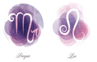 Scorpio and Leo zodiac signs